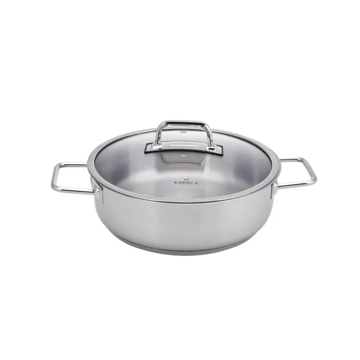 Karaca Galaxy Stahl Breitwandkochtopf für Auberginengerichte 24 cm 3,0 lt