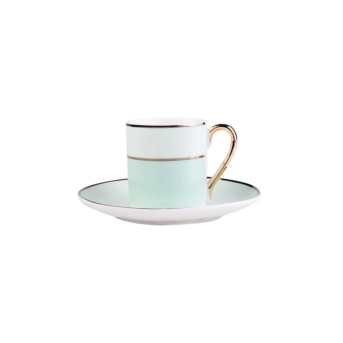 Karaca Lana Grünes Kaffeetassen-Set für 6 Personen