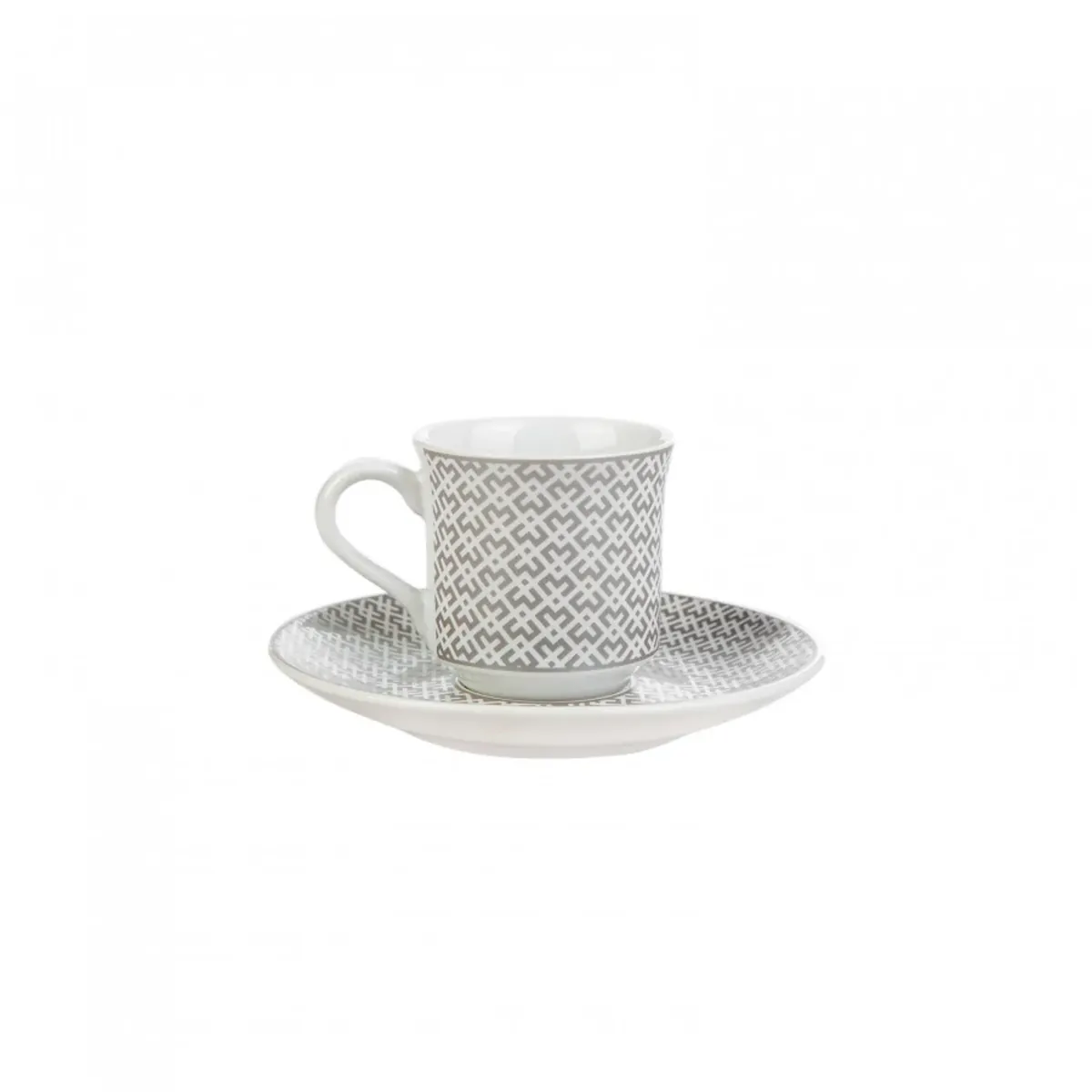 Apricot Vivi Platin (Platinum) Kaffeetassen- Set für 6 Personen