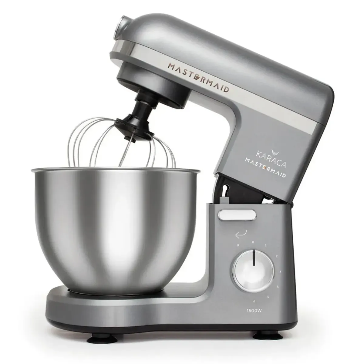 Karaca Mastermaid Chef Küchenmaschine Galaxy Grau 1500 Watt 5 Liter Fassungsvermögen