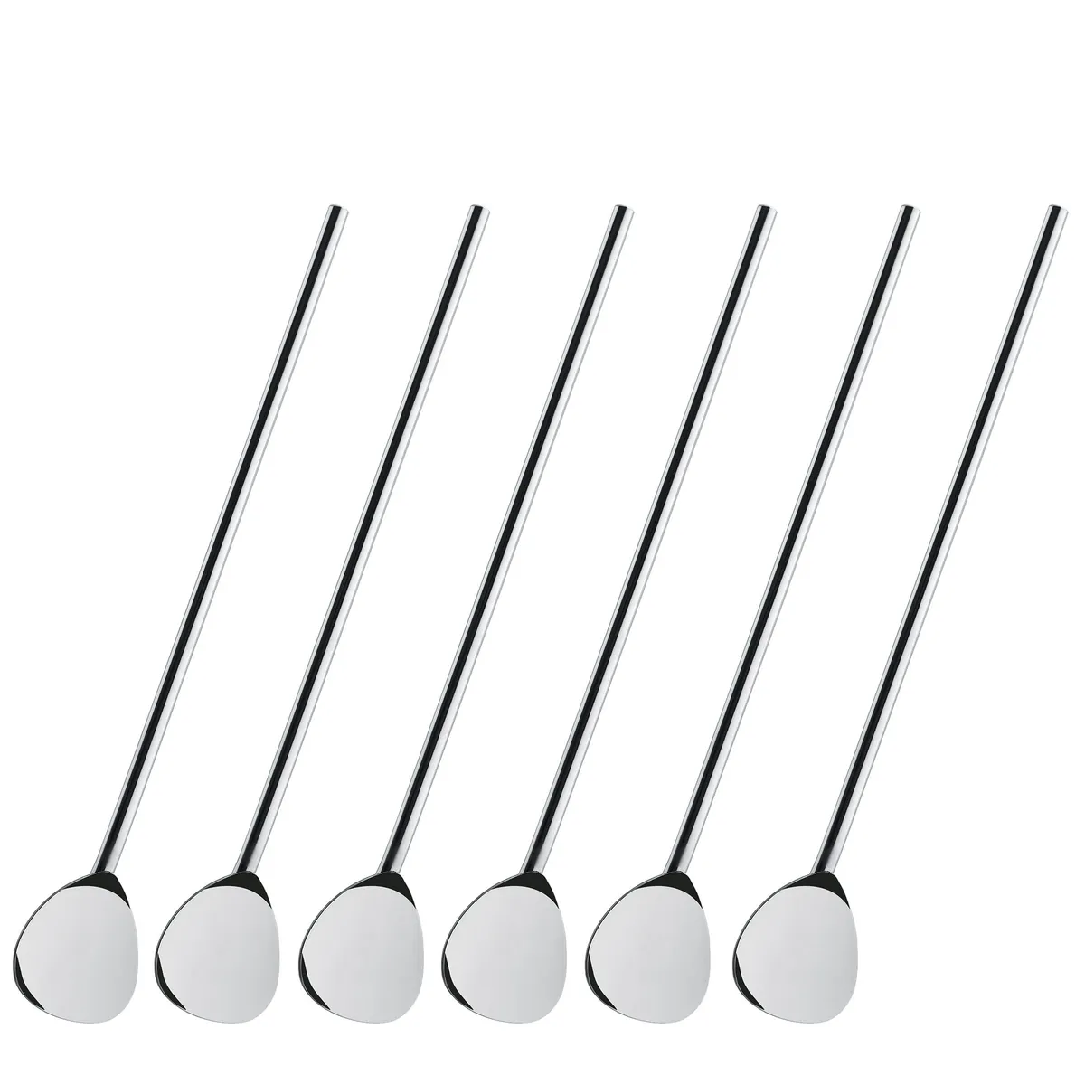 Cocktaillöffel mit Trinkhalm 6er Set