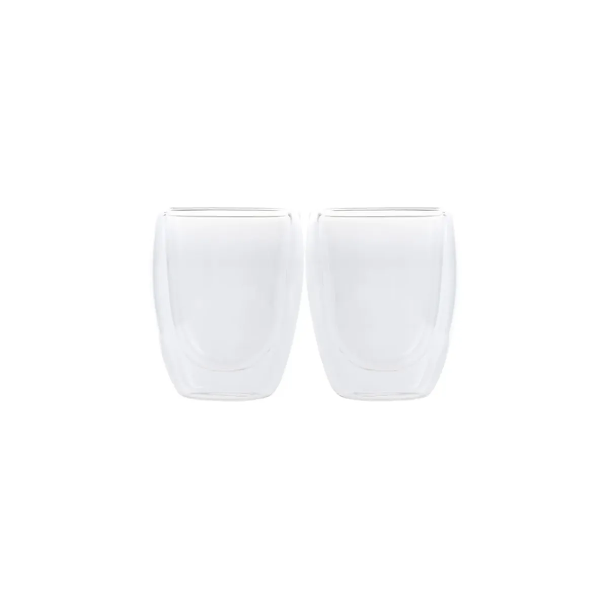 Karaca Double Wall Borosilikat Glas Tassenet für 2 Personen 150 ml