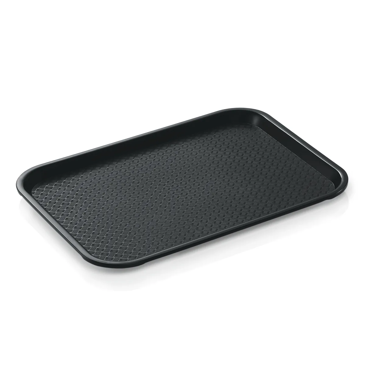 Fast Food Tablett 24er-Set, 35 x 27 x 1,5 cm, schwarz, Polypropylen