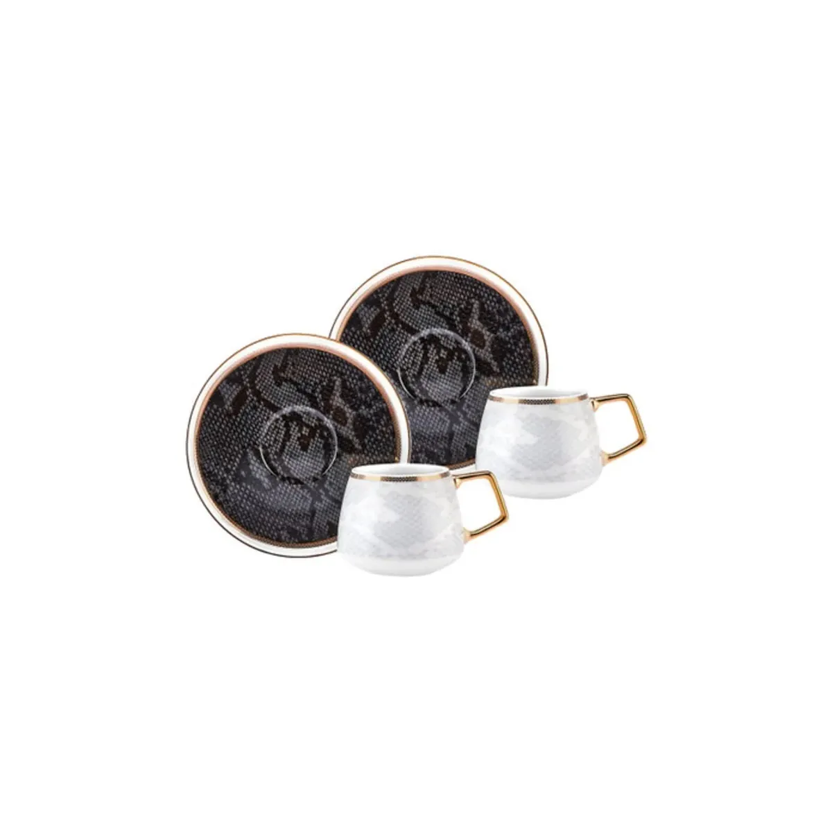 Karaca Boa Kaffeetassen-Set für 2 Personen 90 ml