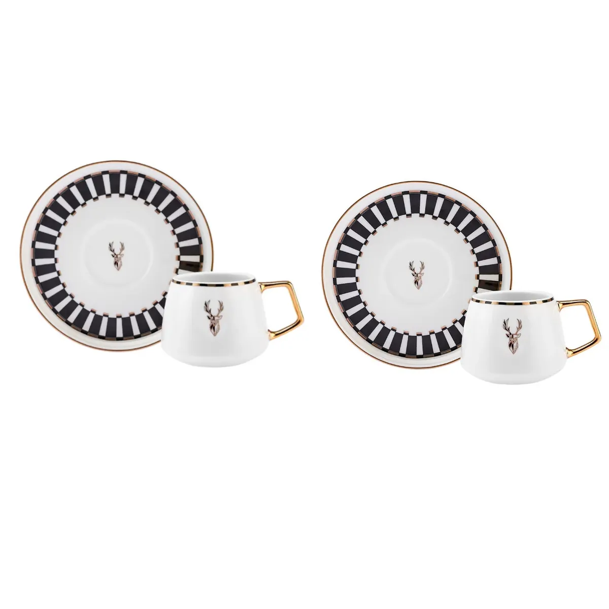 Karaca Aries Kaffeetassen-Set für 2 Personen 90 ml