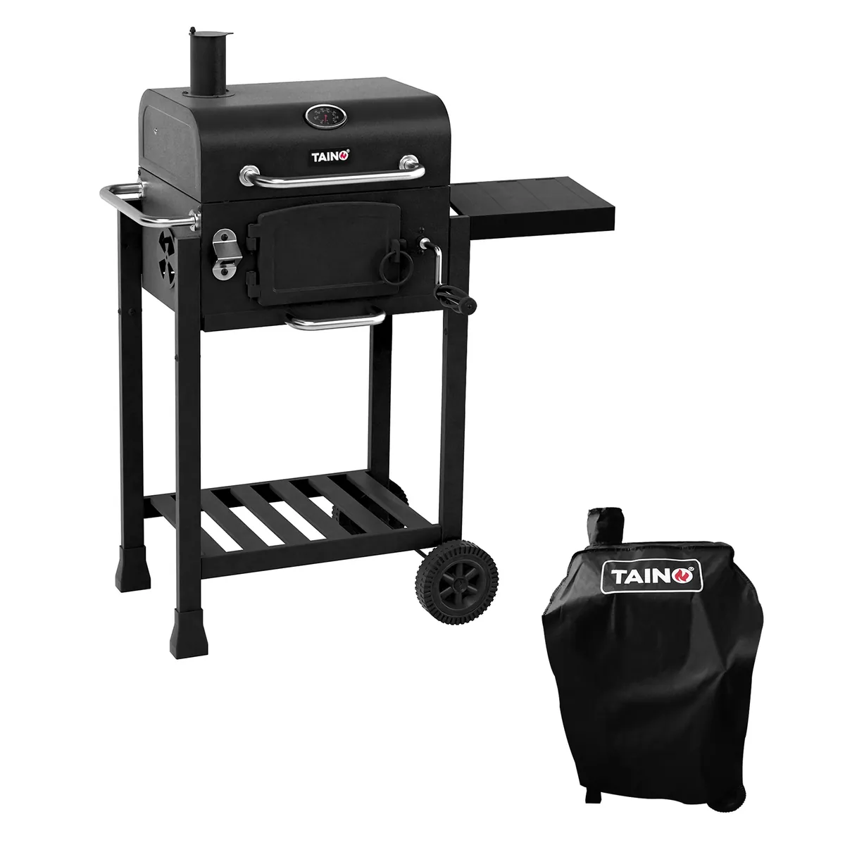 Set HERO Holzkohlegrill + Abdeckhaube