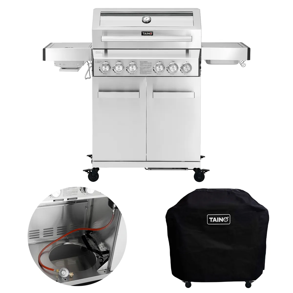 Set PLATINUM YAMARA 4+2 Gasgrill + Abdeckhaube