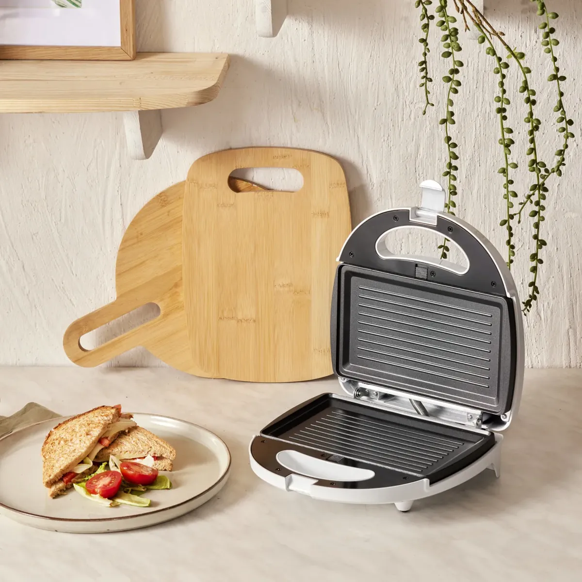 Homend Toastbuster 1309H Toaster mit abnehmbaren Blechen Weiß