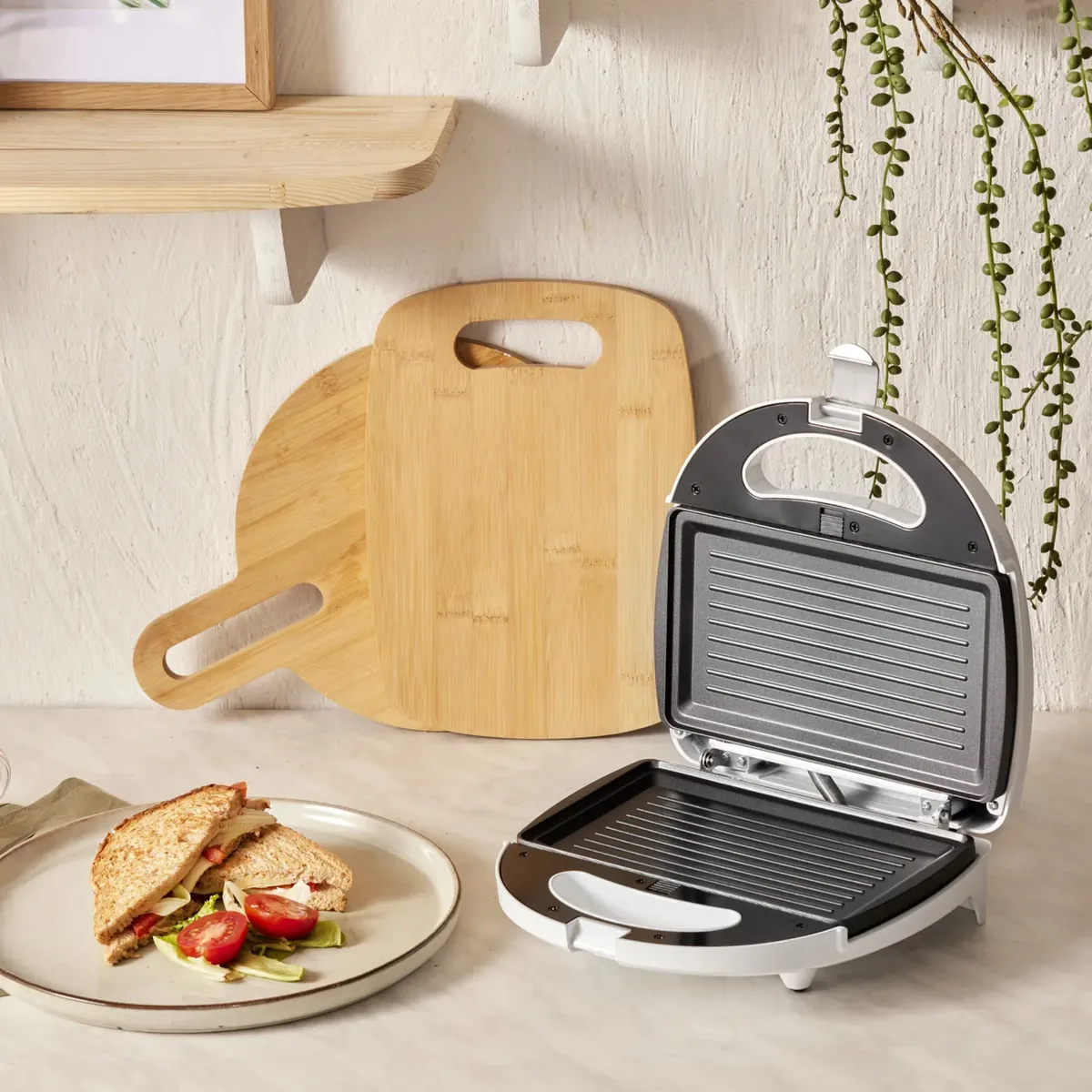 Homend Toastbuster 1309H Toaster mit abnehmbaren Blechen Silber