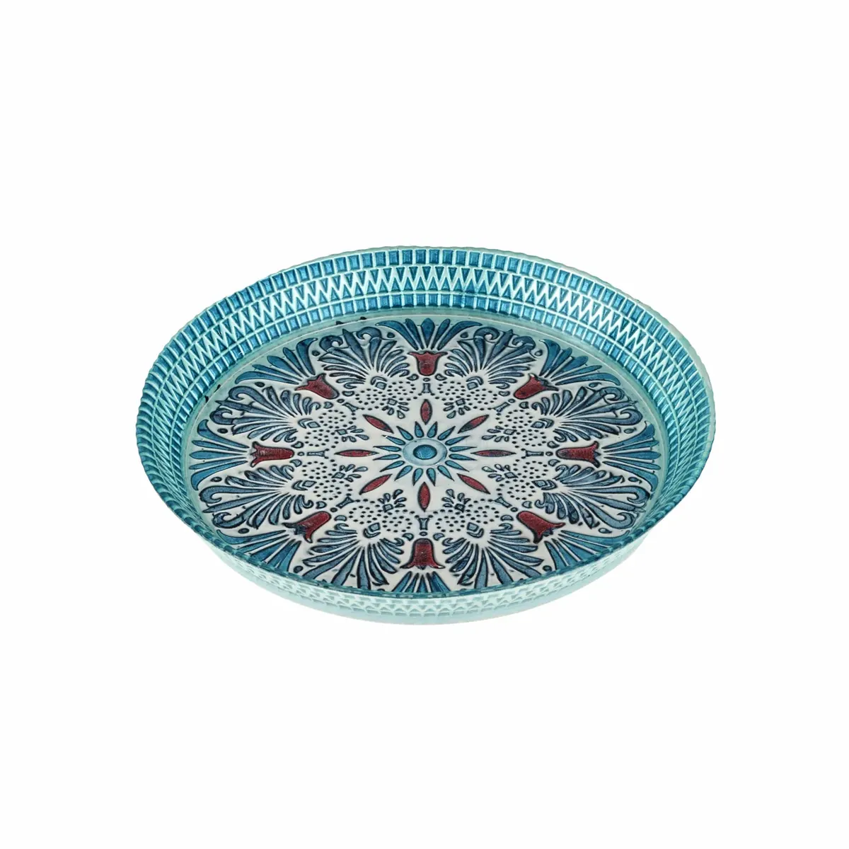 Karaca Home Anatoly Dekoratives Tablett 32 cm Blau