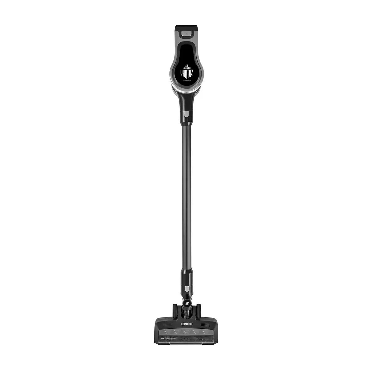 Karaca Vantuz Power Force 2 in 1 Akku Staubsauger Standstaubsauger, Silber