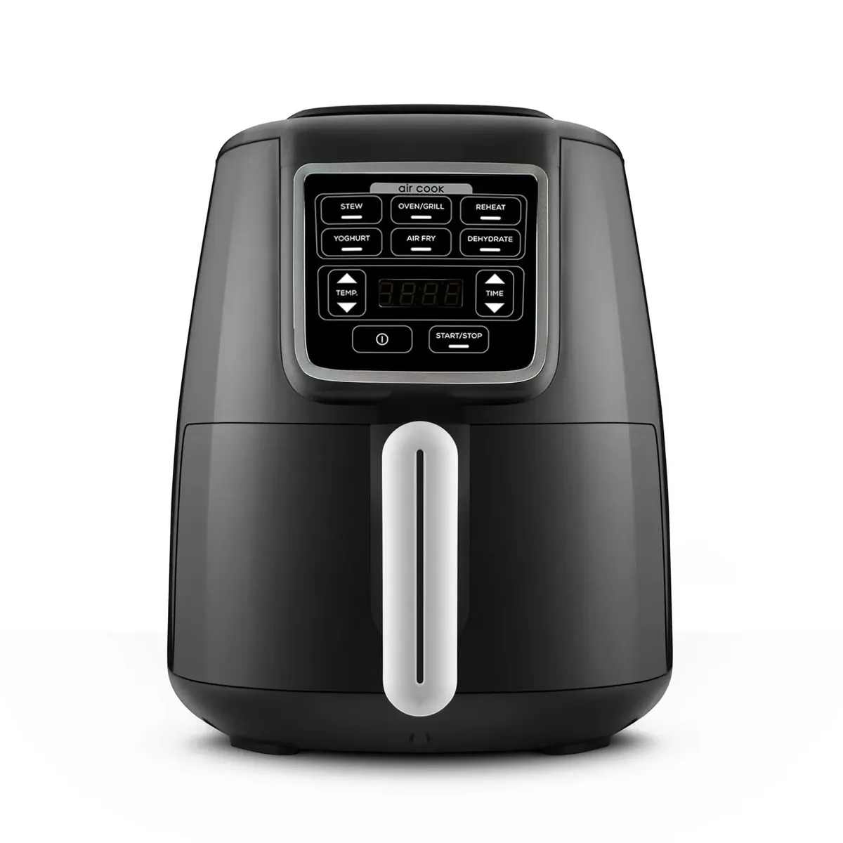 Karaca Air Cook XL 2 in 1 Sprechender Airfryer, schwarz chrom