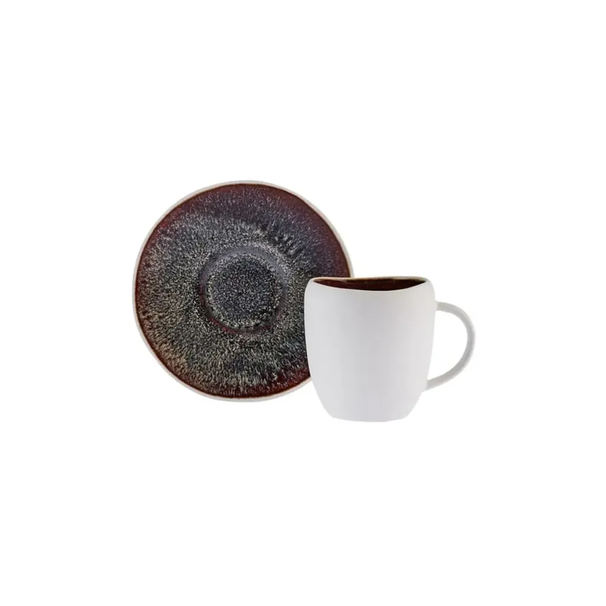 Karaca Red Carpet Collection Galactic 2 Personen Weiß Kaffee Tasse Set 100 ml