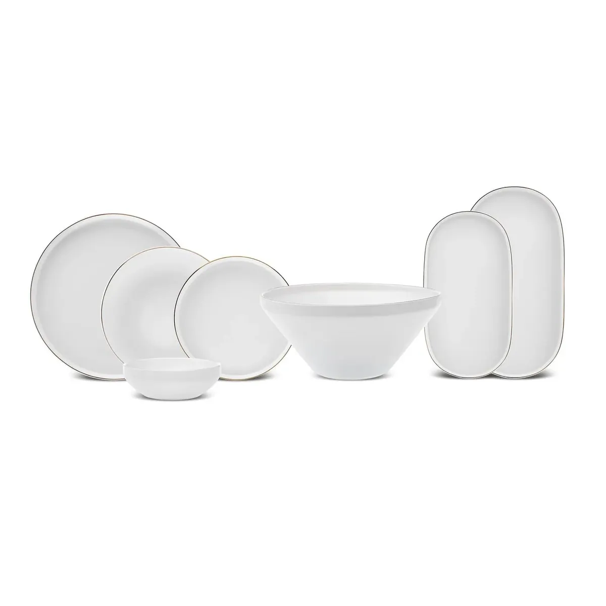 Karaca Streamline Saturn Geschirrset 4 Personen, 19 teilig