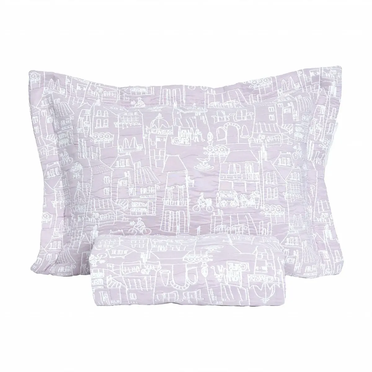 Karaca Home Young City Einzelne Bettdecken Set, Flieder