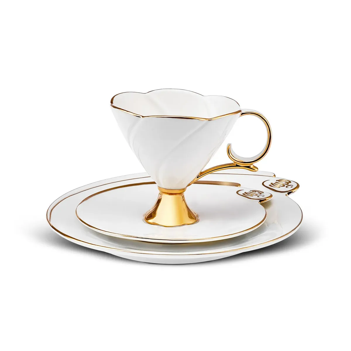 Karaca Republic Century İlke Teeset mit Dessertuntertasse, 200 ml