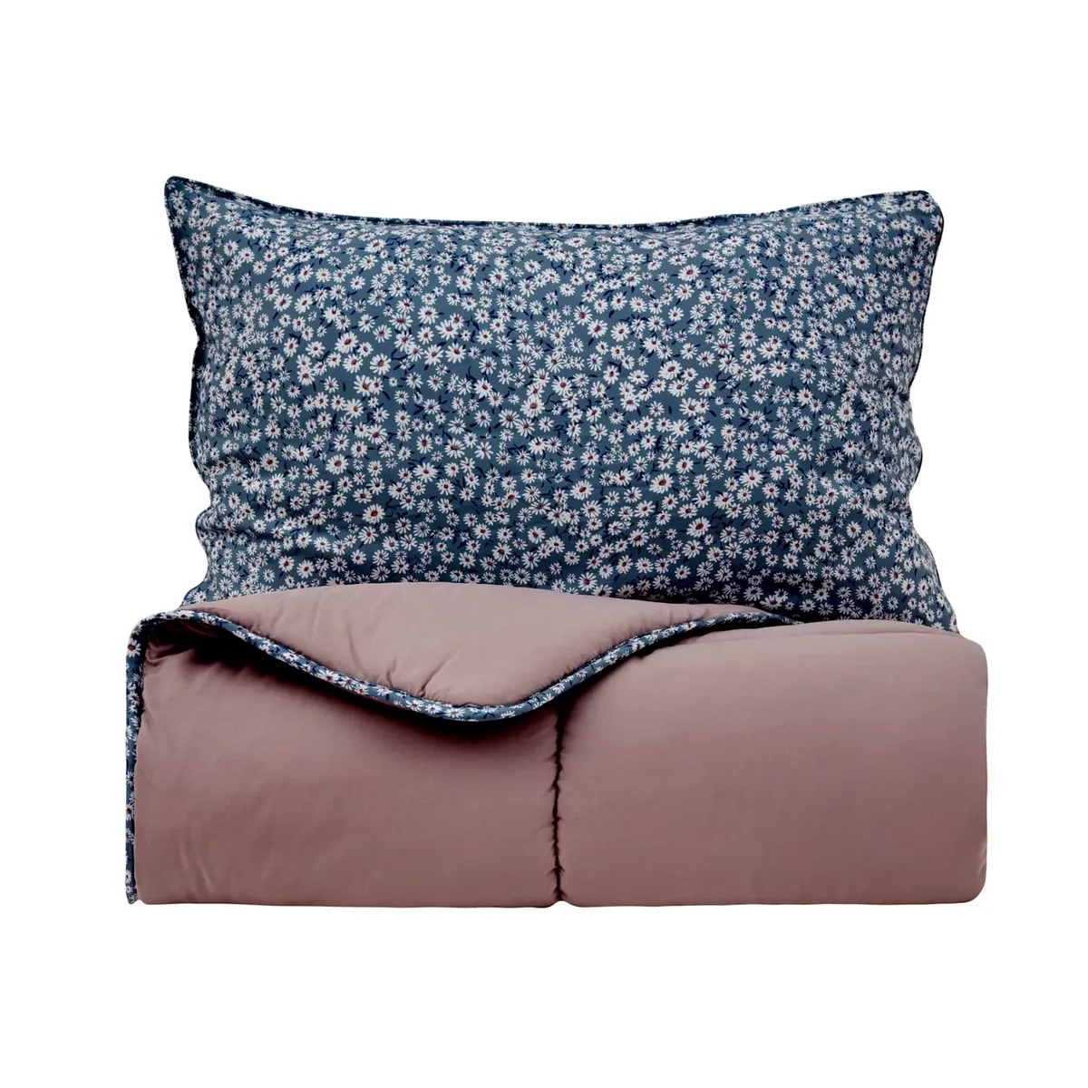 Karaca Dexie Doppel Bettdecken Set, Rosa, 200x200, 50x70 cm