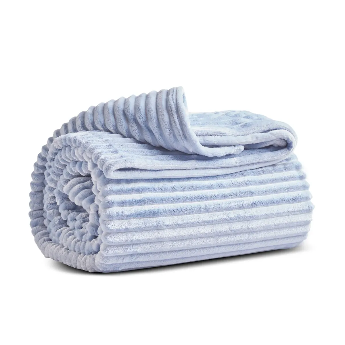 Karaca Ruby Stripe Wellsoft Einzel Decke, Blau