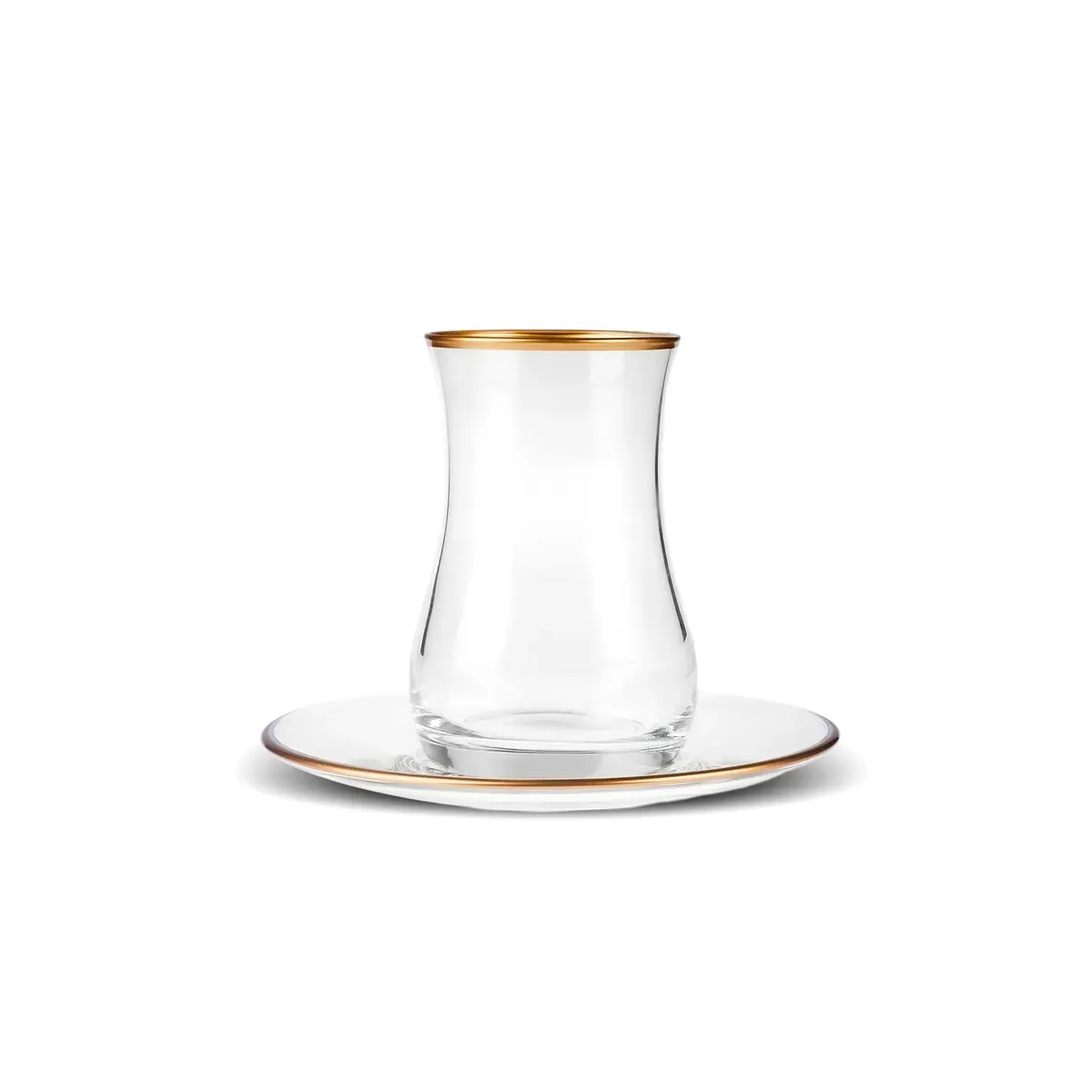 Karaca Kirke 6 Personen Tee Set, 12 Teilig, Gold