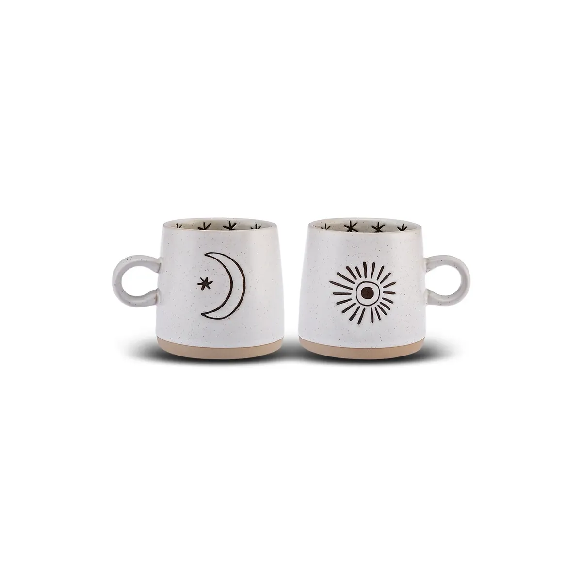 Karaca Mond & Sonne Tasse Set, 2 Teilig