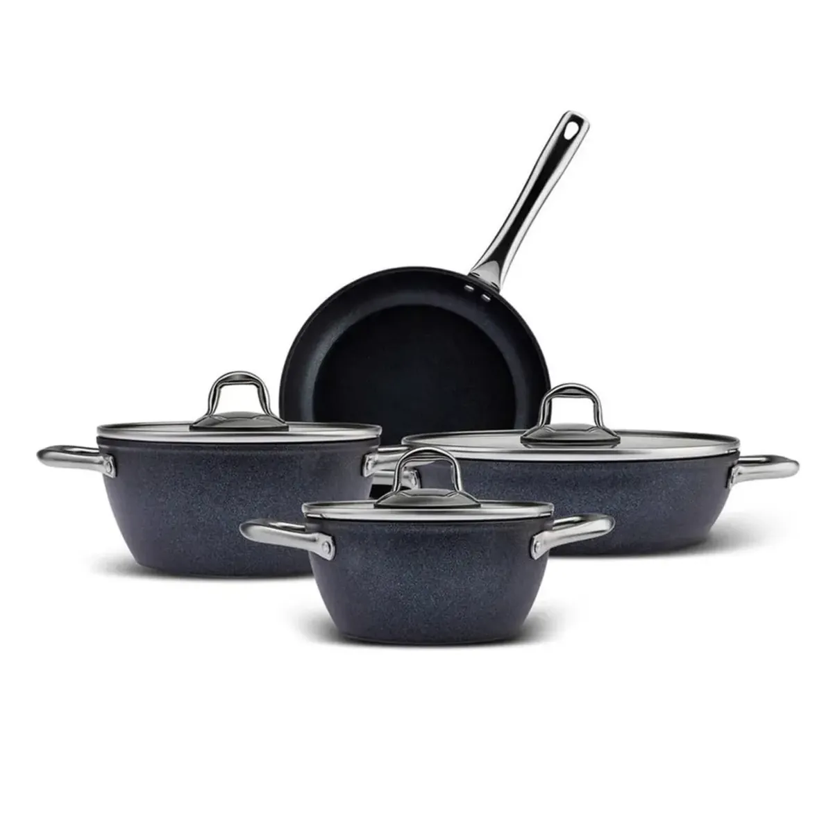 Karaca Biodiamond Powerful Inox Kochtopfset, 7-teiliges