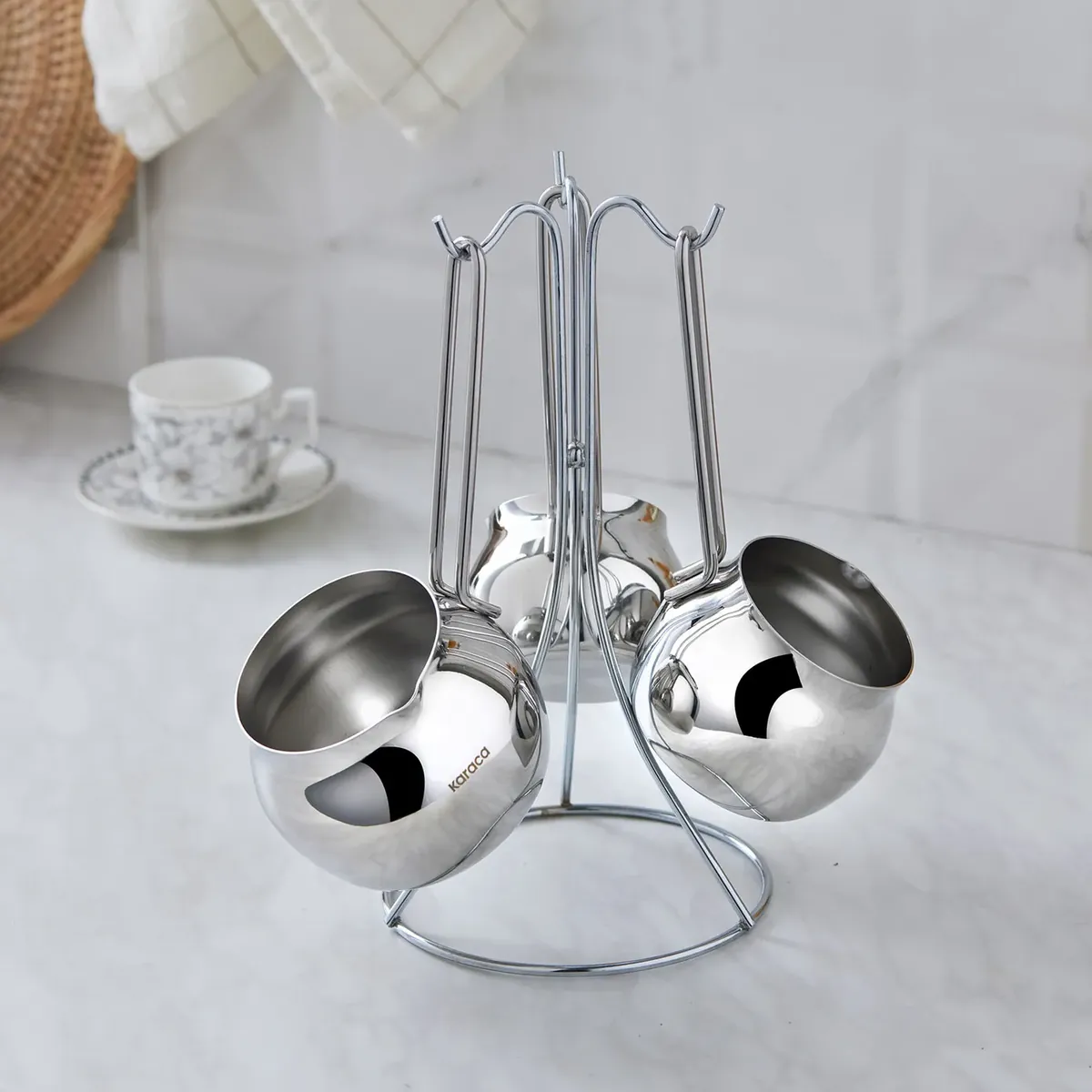 Karaca Alya Stahl Kaffeekanne Set