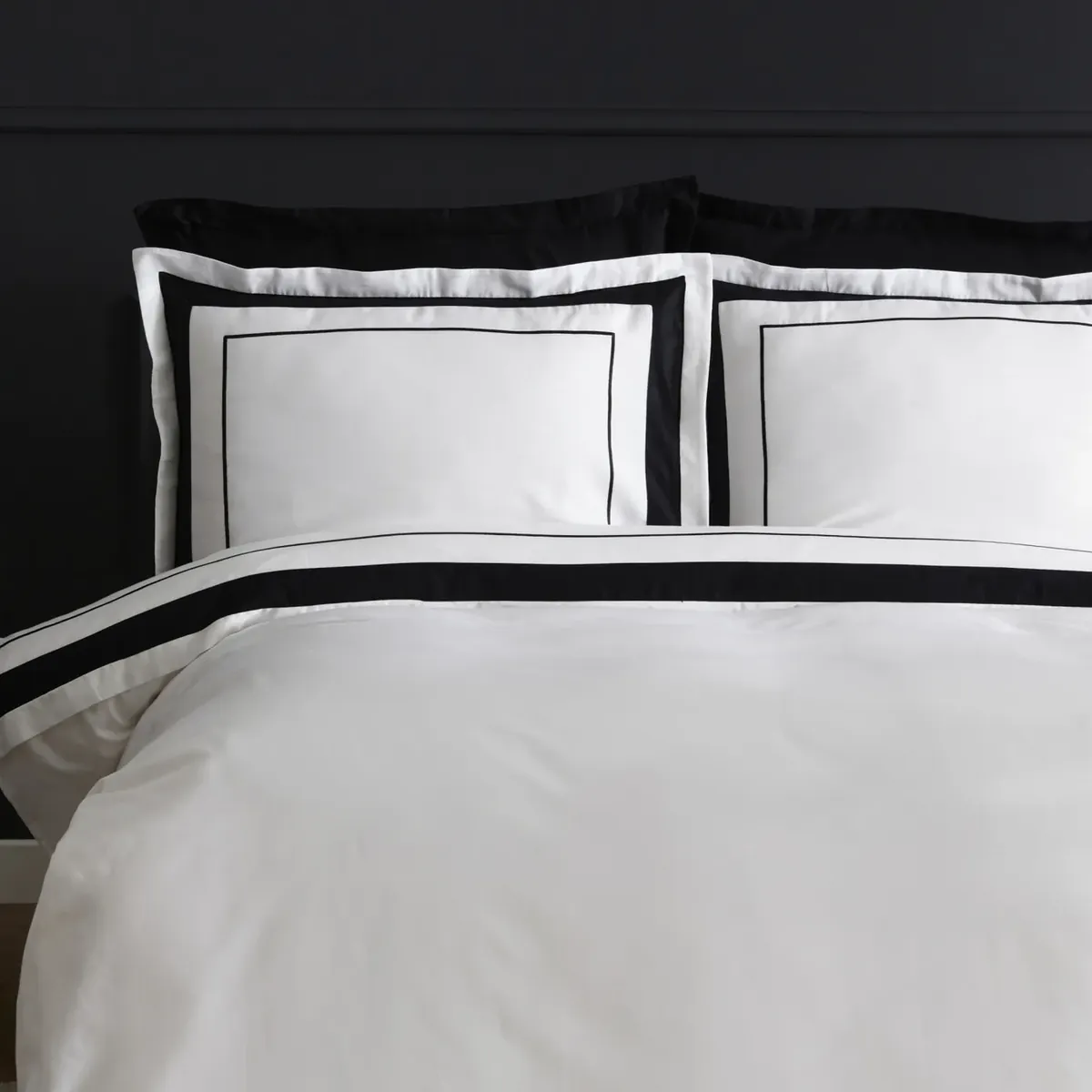 Karaca Home White Coll Charlotte Doppel Bettbezug Set, Weiß, Satin