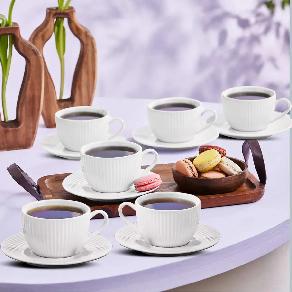 Karaca Seashell 200 ml Teetasse für 6 Personen