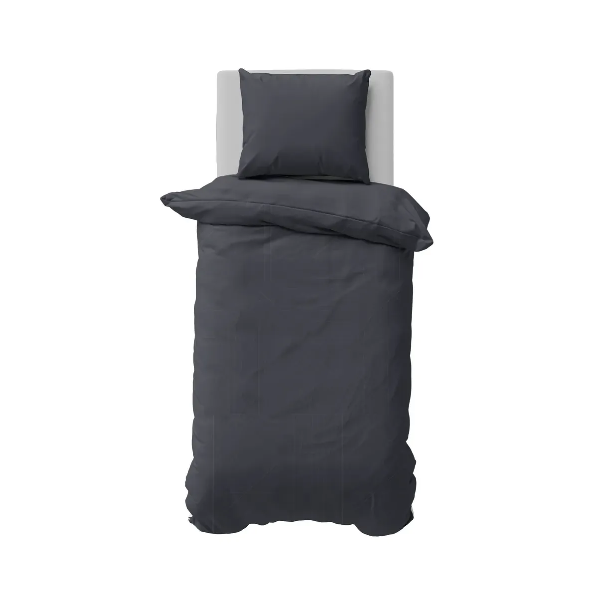 Nautica Solid Einzelperson Anthrazit Bettbezugsset, 135x200, 80x80