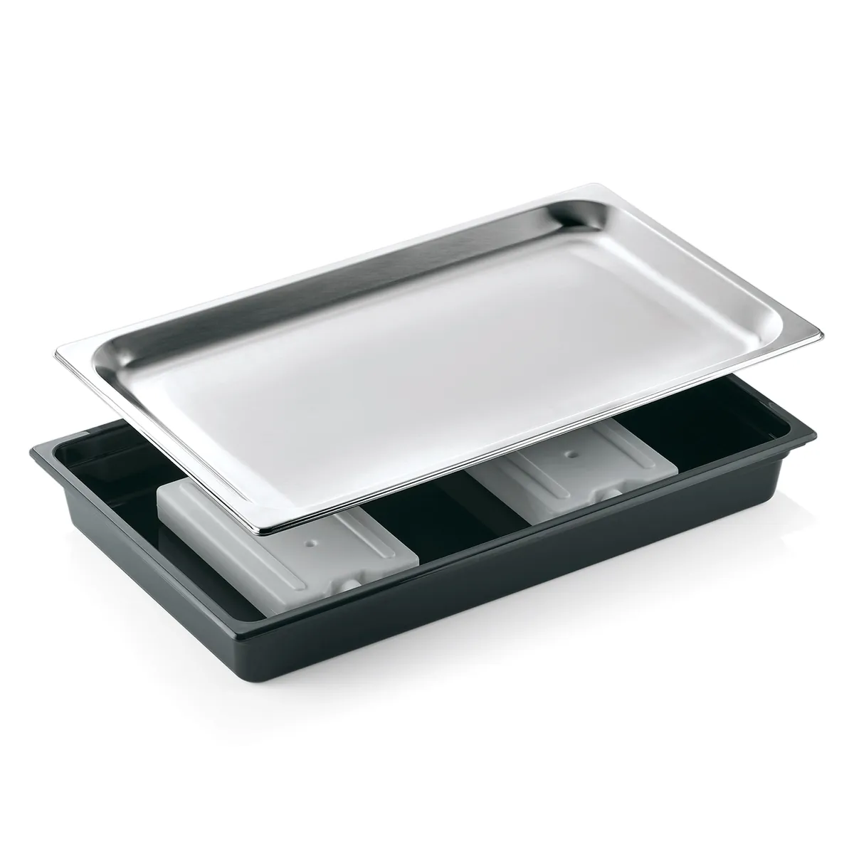 Kühlschale GN 1/1, Chromnickelstahl, Polycarbonat