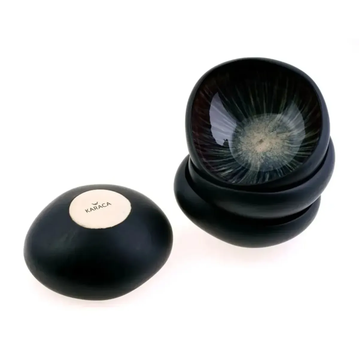 Karaca Galactic Reactive Schale, 4 Teilig, Schwarz