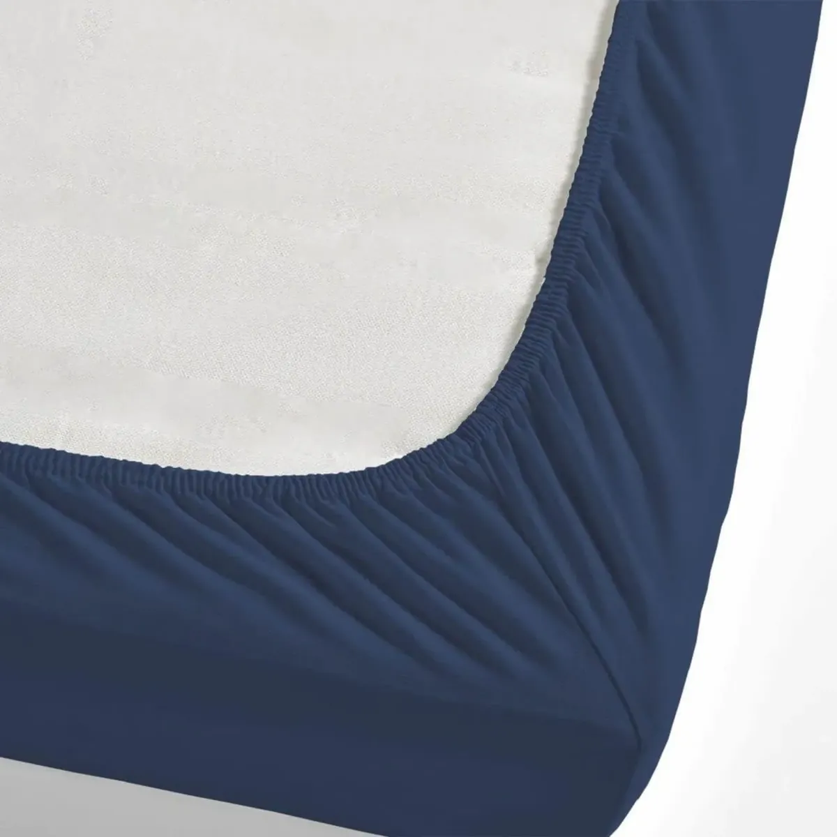 Nautica Jersey Spannbetttuch, Marineblau, 100x200cm