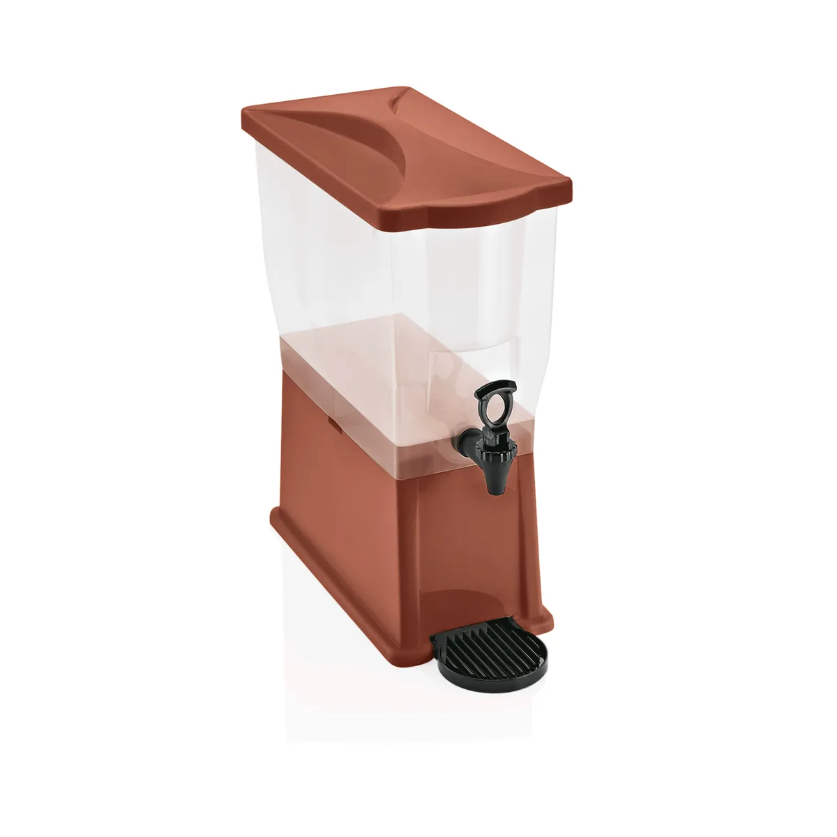 Getränkedispenser, 14 ltr., 41,5 x 20,5 x 52,5 cm, braun oder gelb, Polypropylen