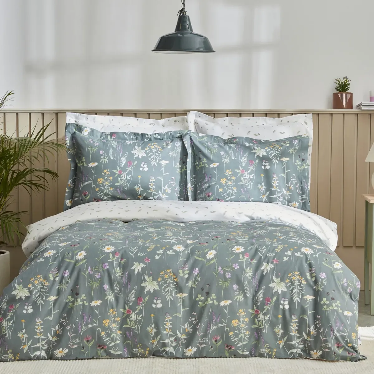 Karaca Home Evergreen Doppeltes Bettbezugsset, Grün