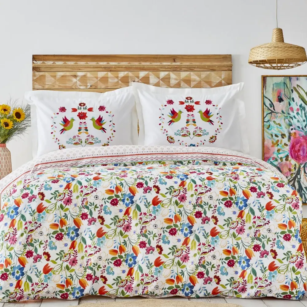 Karaca Home Parlin 100% Baumwolle Einzel Bettbezug Set