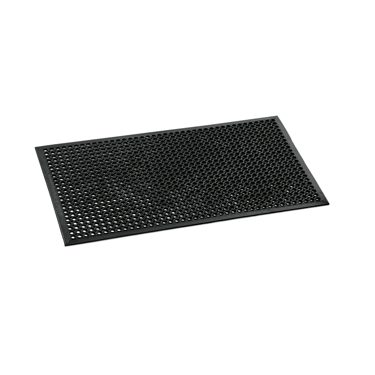 Fußbodenmatte, 152 x 90 x 1 cm, schwarz, Rubber