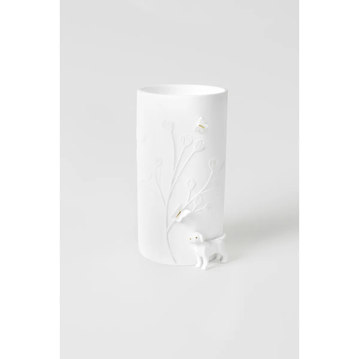 Vase Hund stehend D.9cm H.17cm