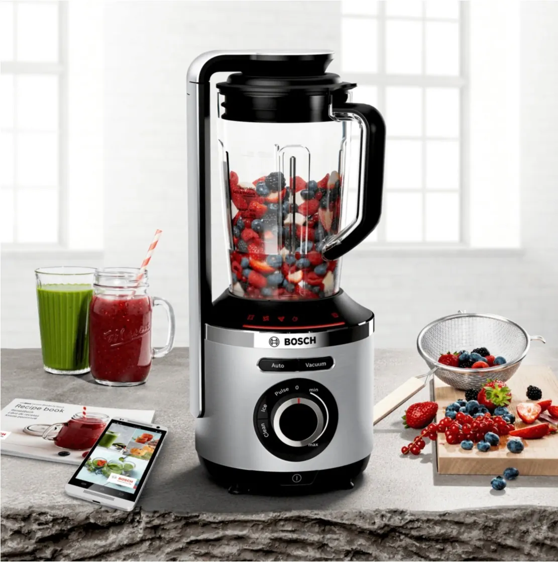 BOSCH MMBV621M VitaMaxx Standmixer Silber (1000 Watt, 1.5 l)Vakuumieren
