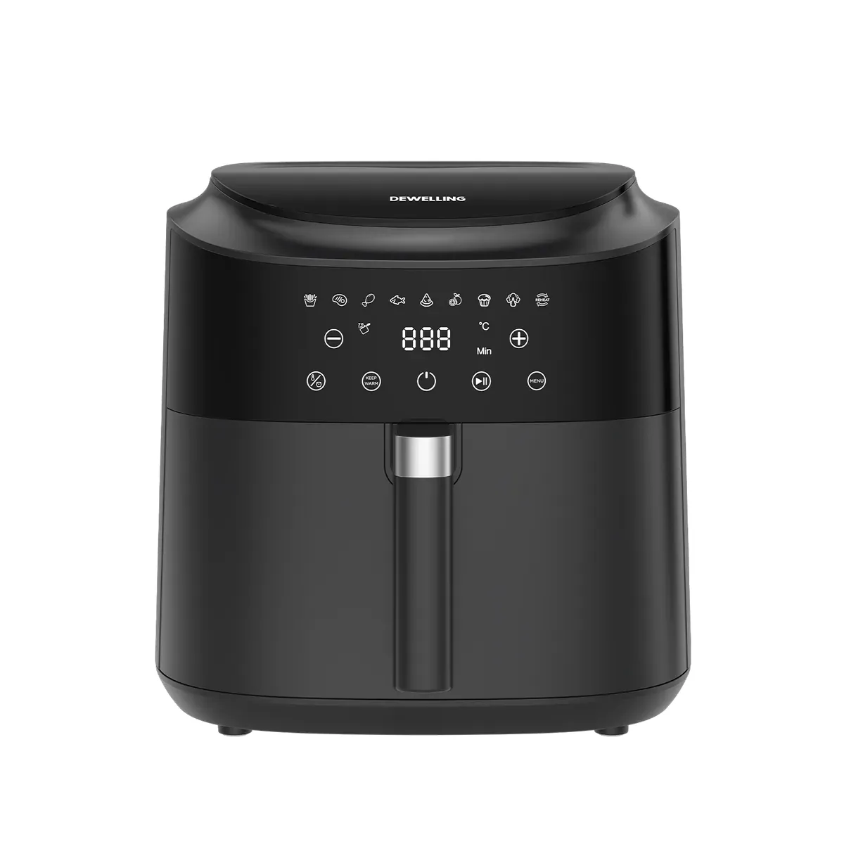 Heißluftfritteuse 9L Airfryer – 2350W XXL Air Fryer mit Fenster, 9 Programme, Shake Reminder, 40-200°C