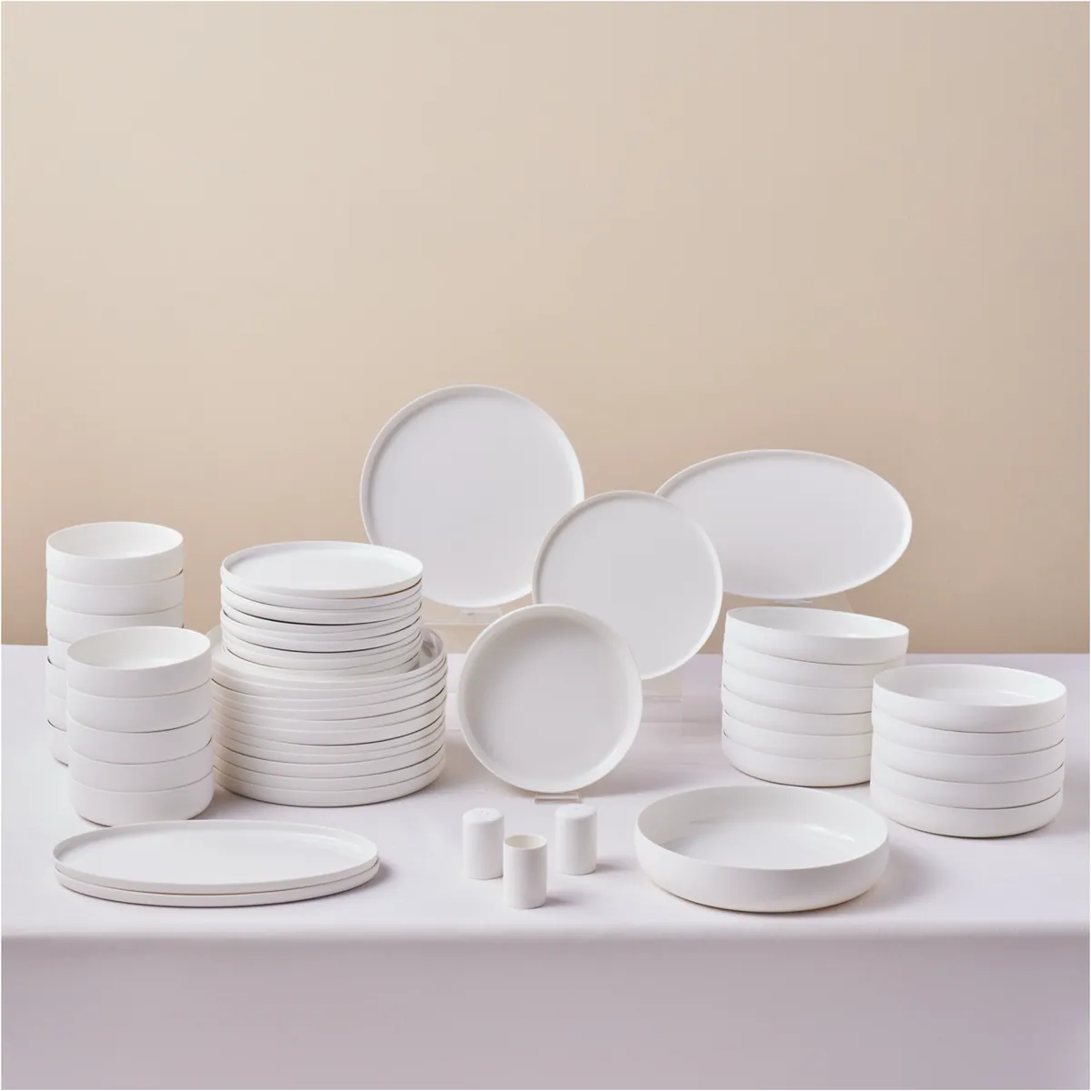 Karaca Earth Collection Matte Glaze 55-teiliges 12-Personen Geschirrset