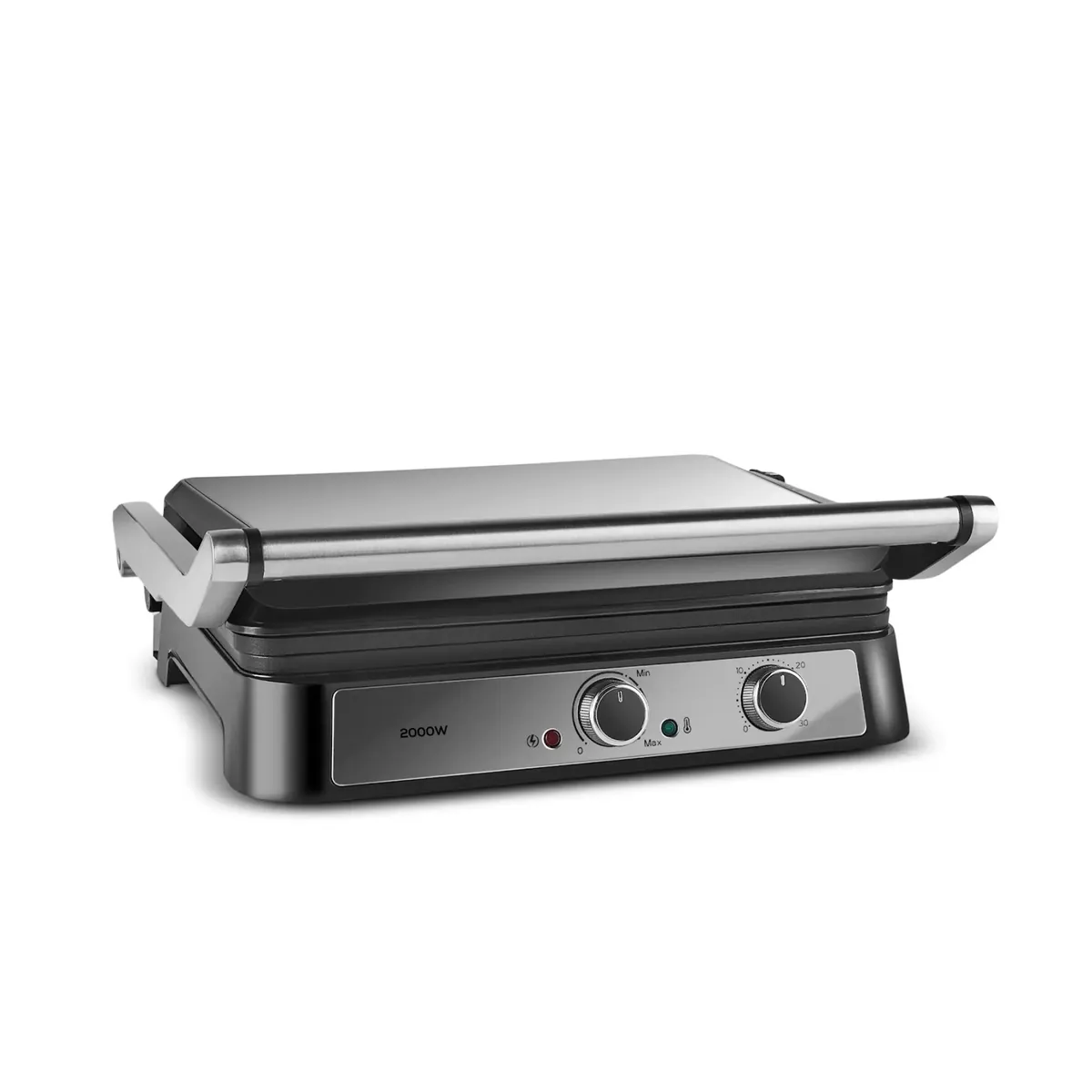 Karaca Inox Toastmate Grill 6 Scheiben Kapazität Zeit einstellbar Gusseisen Platte Grill und Toaster 2000W