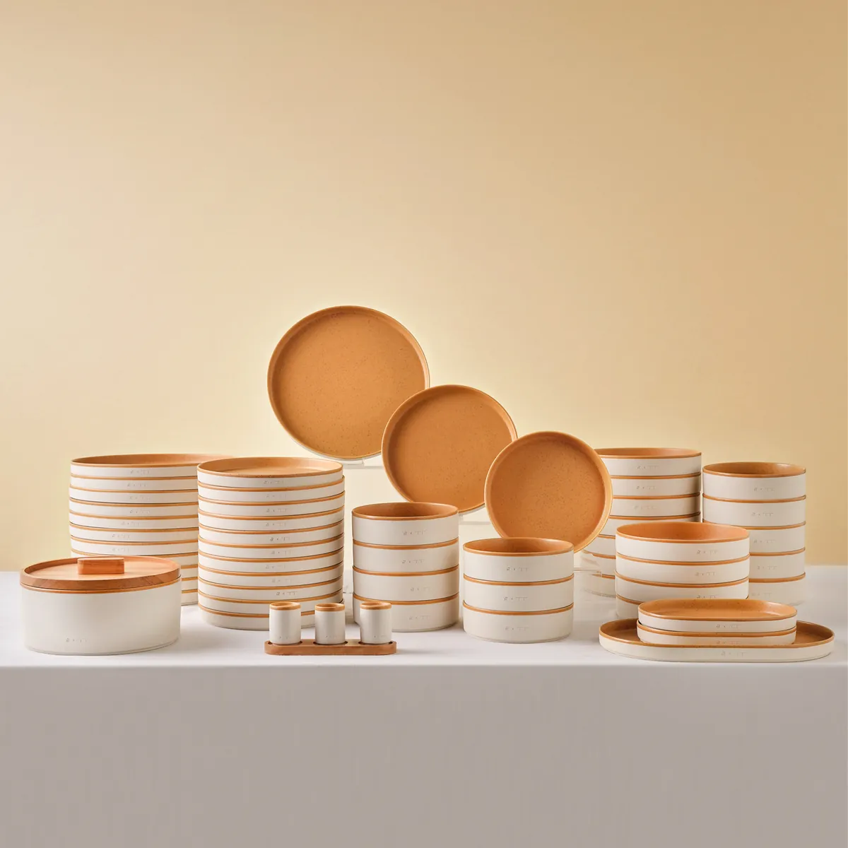 Karaca x Fatih Tutak Earth Collection 57-teiliges Tafelservice für 12 Personen