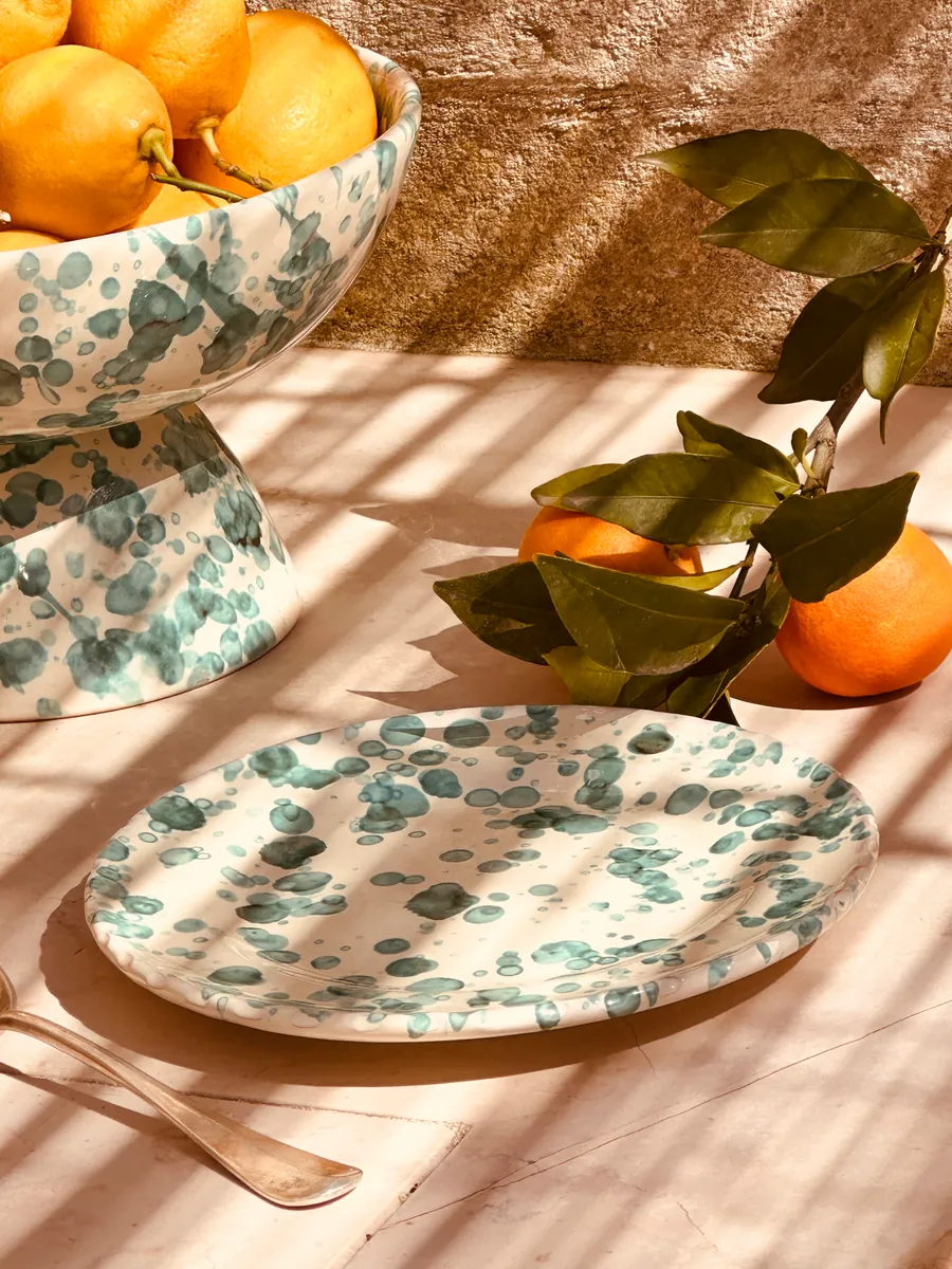 Handgefertigter Antipasti Teller 20 cm | Schizzato Design