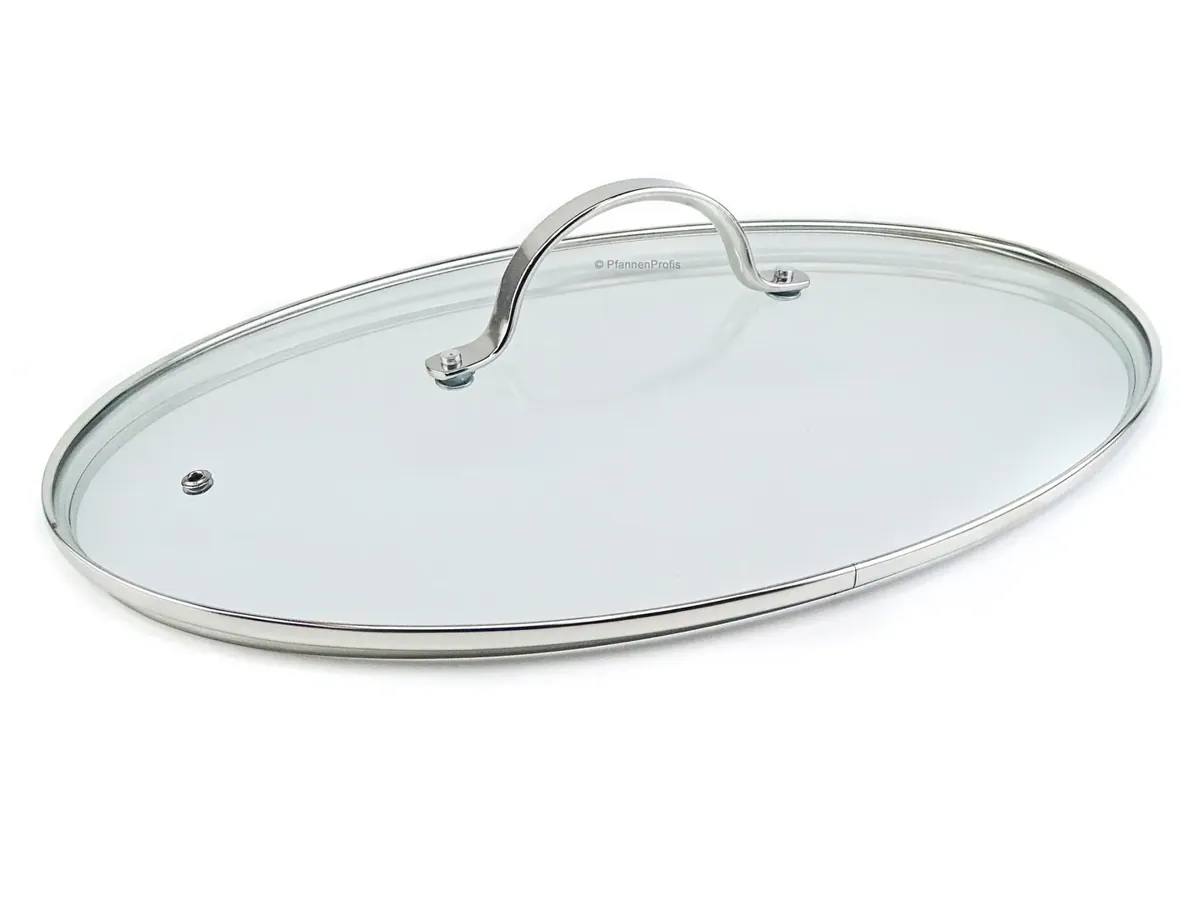BEKA Glasdeckel für BEKA Edelstahl-Fischpfanne (BEKA-13947384) 37,5 x 25 cm hitzebeständig bis 180°C