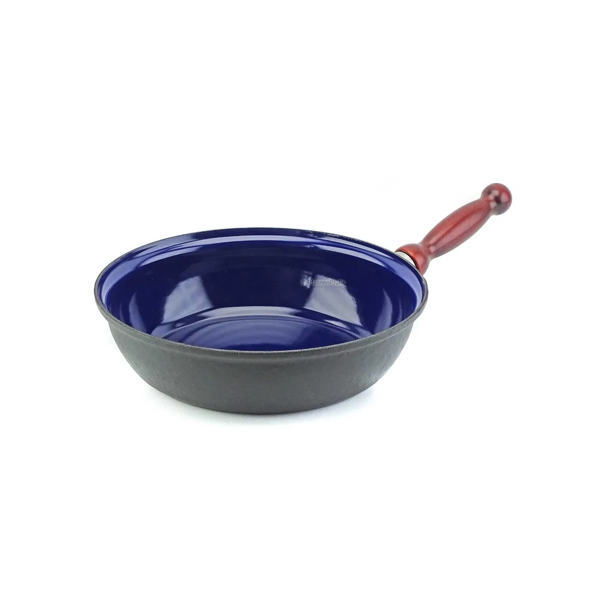 BELIS Stahl-Emaille Pfanne STABIL EXTRA 20 cm abnehmbarer Griff