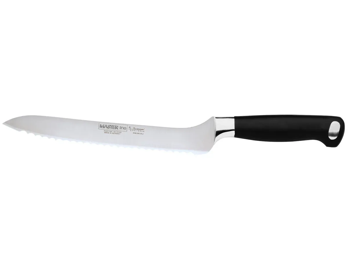 BURGVOGEL Solingen Brotmesser MASTER LINE 20 cm geschmiedet Gravurplatte