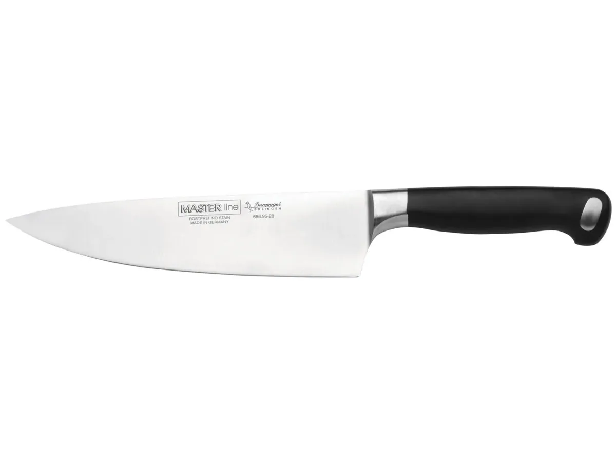 BURGVOGEL Solingen Kochmesser MASTER LINE 20 cm geschmiedet Gravurplatte