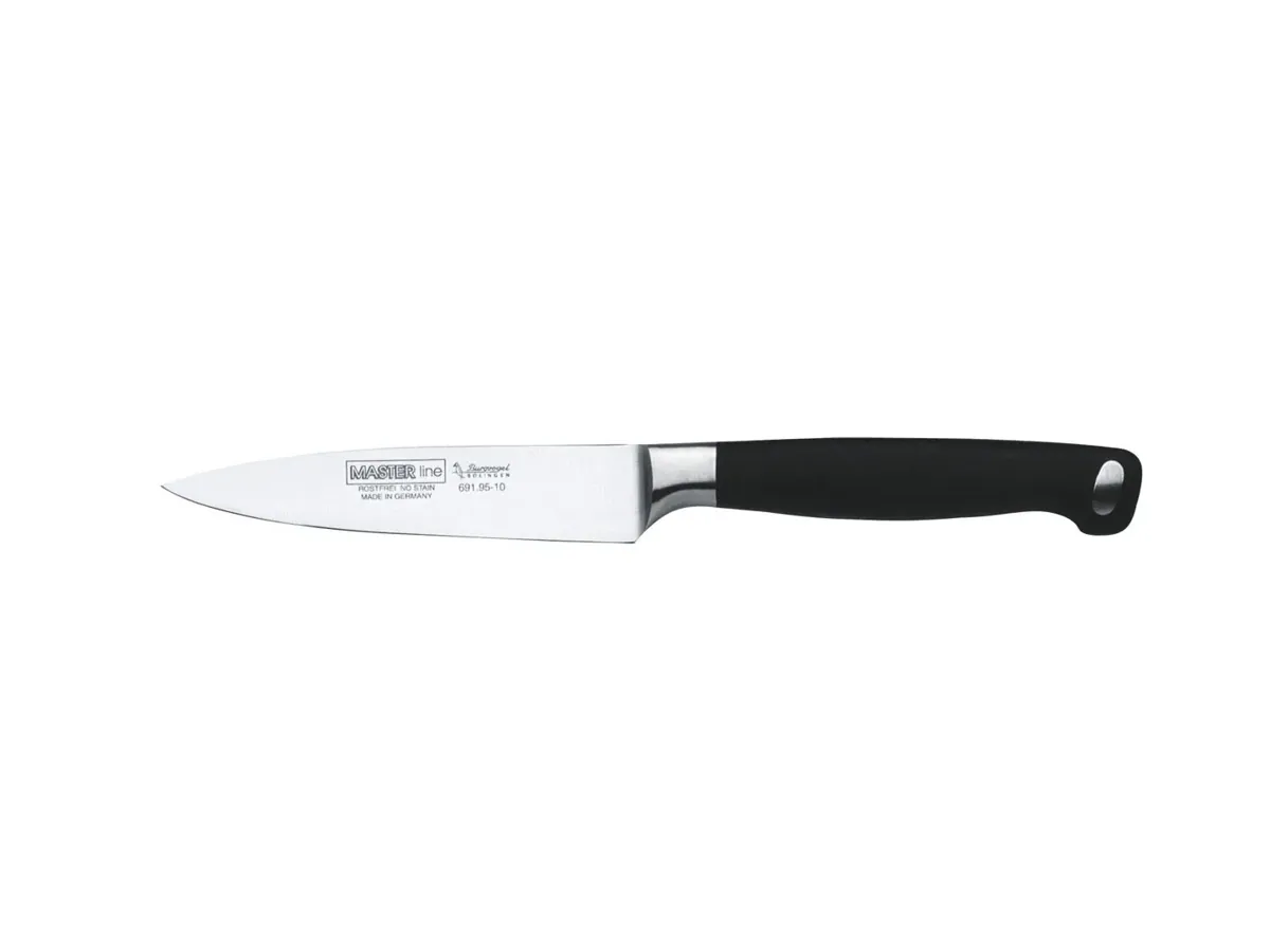 BURGVOGEL Solingen Spickmesser MASTER LINE 10 cm geschmiedet Gravurplatte