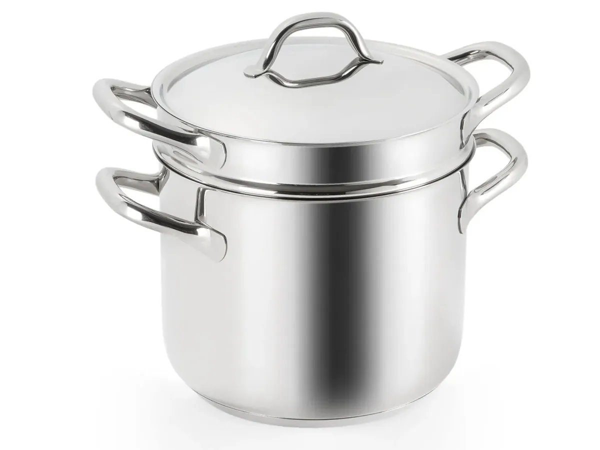 BARAZZONI Pasta-Topf CHEF LINE Edelstahl 22 cm 6 Liter Spaghetti-Topf