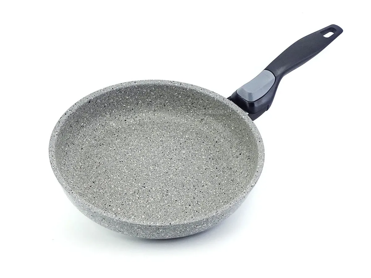 BARAZZONI Bratpfanne INDUCTION FACILE PLUS 24 cm mit abnehmbarem Griff